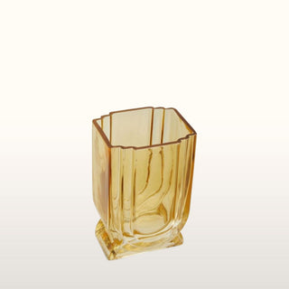 Petite Amber Yellow Art Deco Vase in Homewares from Oriana B www.orianab.com
