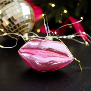 Pink Lips Christmas Tree OrnamentOriana BChristmas
