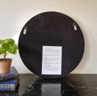 Portland Round Silver Mirror | 50cm in Mirrors from Oriana B www.orianab.com