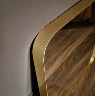 Portland | Square Gold Framed Mirror | 70cm in Mirrors from Oriana B www.orianab.com