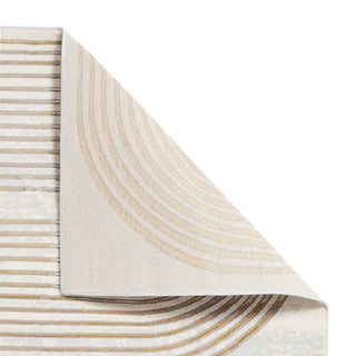 Retro Swirl Rug | Gold & Grey | 2 Sizes in Homewares from Oriana B www.orianab.com