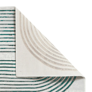 Retro Swirl Rug | Green & Grey | 2 Sizes in Homewares from Oriana B www.orianab.com