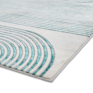 Retro Swirl Rug | Green & Grey | 2 Sizes in Homewares from Oriana B www.orianab.com