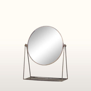 Round Brass Vanity Mirror in Mirrors from Oriana B. www.orianab.com