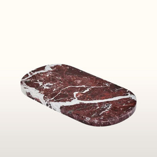 Salmo Oval Red Marble Serving Board in Homewares from Oriana B. www.orianab.com