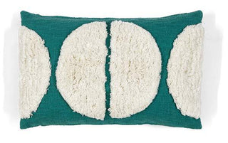 Seagreen and White Tassel Cushion | 40 x 60 cmOriana BHomewares