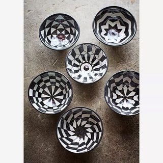 Monochrome Breakfast Bowls | Set of 6Oriana BHomewares
