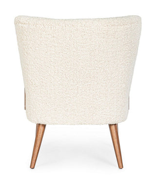 Shearling Texture Armchair | White in Furniture from Oriana B www.orianab.com