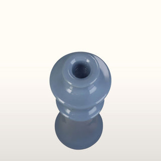 Short Powder Blue Candlestick in Homewares from Oriana B www.orianab.com