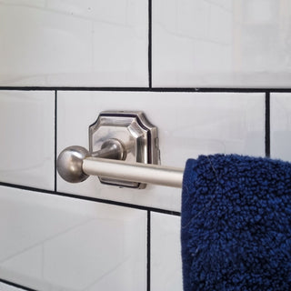 Silver Vintage Inspired Towel Rail in Homewares from Oriana B www.orianab.com