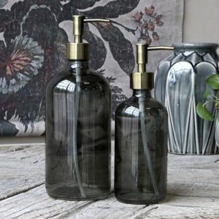 Smoke Bottle With Gold Pump in Homewares from Oriana B www.orianab.com