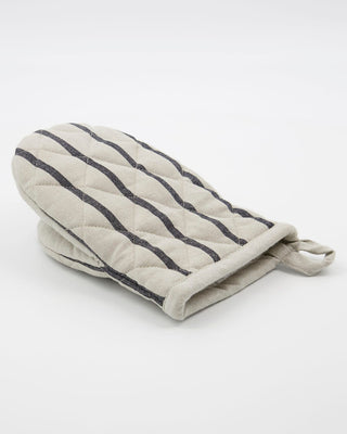 Striped Chef's Oven Glove | Black and White in Homewares from Oriana B www.orianab.com
