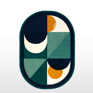 Sunrise | Curved Wool Rug | 2 Sizes in Archived from Oriana B www.orianab.com