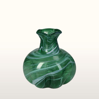 Swirled Green Glass Decorative Vase in Archived from Oriana B www.orianab.com