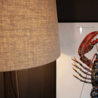 Tall Glass Table Lamp | Brown in Lighting from Oriana B www.orianab.com