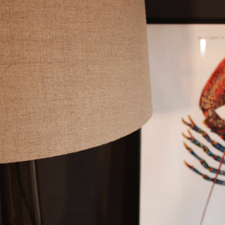 Tall Glass Table Lamp | Brown in Lighting from Oriana B www.orianab.com