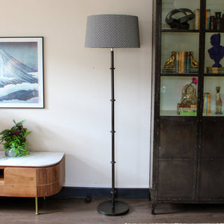 Tall Metal Floor Lamp | Pattern Shade in Archived from Oriana B www.orianab.com