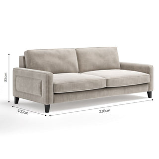 The Chelsea Sofa | Ecru in Bespoke from Oriana B www.orianab.com