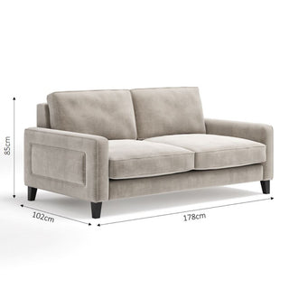 The Chelsea Sofa | Ecru in Bespoke from Oriana B www.orianab.com
