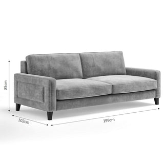 The Chelsea Sofa | Silver in Bespoke from Oriana B www.orianab.com