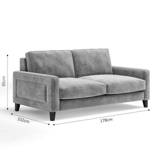 The Chelsea Sofa | Silver in Bespoke from Oriana B www.orianab.com