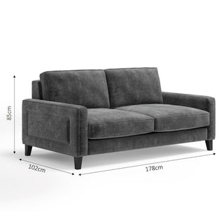 The Chelsea Sofa | Steel in Bespoke from Oriana B www.orianab.com