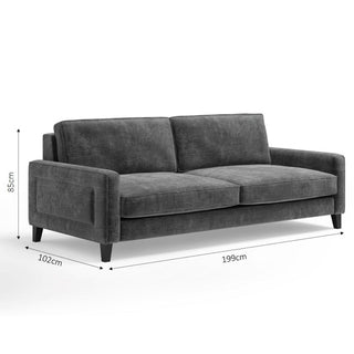 The Chelsea Sofa | Steel in Bespoke from Oriana B www.orianab.com
