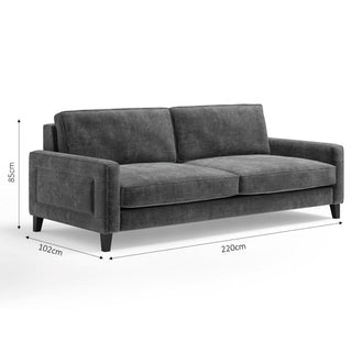 The Chelsea Sofa | Steel in Bespoke from Oriana B www.orianab.com