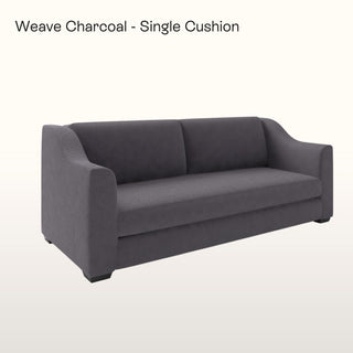 The Kidman Sofa | Bouclé Weave | Charcoal in Bespoke from Oriana B www.orianab.com