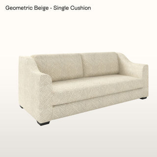 The Kidman Sofa | Geometric | Beige in Bespoke from Oriana B. www.orianab.com
