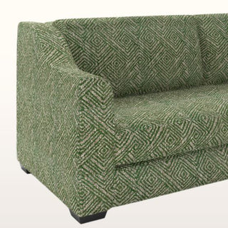 The Kidman Sofa | Geometric | Green in Bespoke from Oriana B www.orianab.com