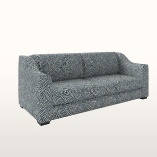 The Kidman Sofa | Geometric | Navy in Bespoke from Oriana B www.orianab.com