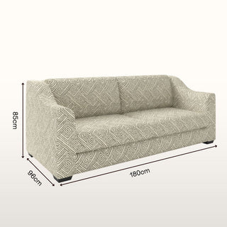 The Kidman Sofa | Geometric | Silver in Bespoke 2 Seater 180 Double Cushion from Oriana B. www.orianab.com