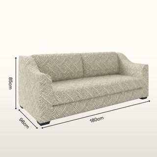 The Kidman Sofa | Geometric | Silver in Bespoke 2 Seater 180 Single Cushion from Oriana B. www.orianab.com