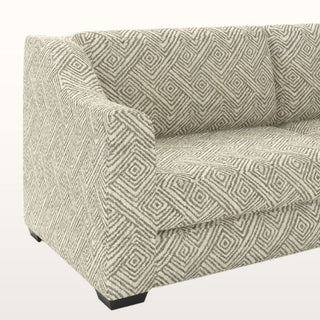 The Kidman Sofa | Geometric | Silver in Bespoke from Oriana B www.orianab.com