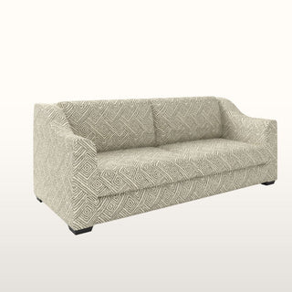 The Kidman Sofa | Geometric | Silver in Bespoke from Oriana B. www.orianab.com