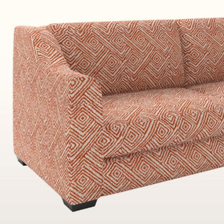 The Kidman Sofa | Geometric | Terracotta in Bespoke from Oriana B www.orianab.com
