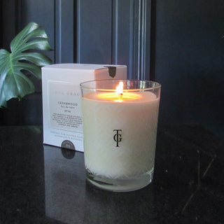 True Grace | Cedarwood | Classic Candle in Homewares from Oriana B www.orianab.com