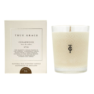 True Grace | Cedarwood | Classic Candle in Homewares from Oriana B www.orianab.com
