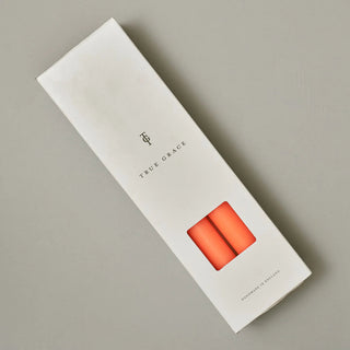 True Grace Dinner Candle | Fluo Orange in Homewares from Oriana B www.orianab.com