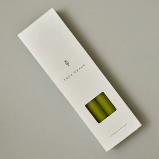 True Grace Dinner Candle | Leaf Green in Homewares from Oriana B www.orianab.com