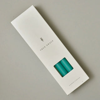 True Grace Dinner Candle | Turquoise in Homewares from Oriana B www.orianab.com