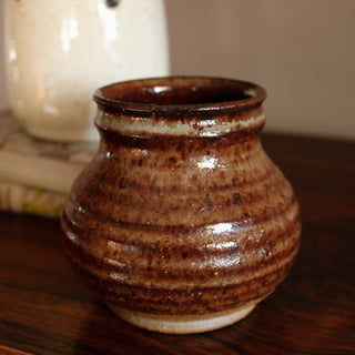 Dark Brown Vintage Ceramic VaseOriana BHomewares