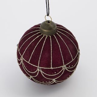Velour Ornament | BurgundyOriana BChristmas