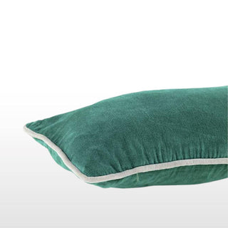 Velvet Cushion | Emerald | 30x60 in Homewares from Oriana B www.orianab.com