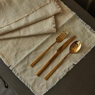 Vintage Linen Fringed Placemats | Set of 4Oriana BHomewares