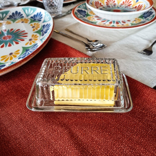 Vintage Style Glass Butter Dish in Homewares from Oriana B www.orianab.com