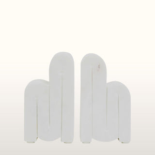 White Marble Bookends in Homewares from Oriana B www.orianab.com