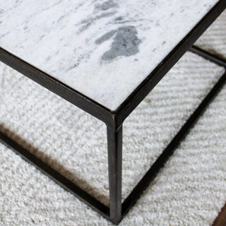 White Marble Top Coffee Table in Archived from Oriana B www.orianab.com