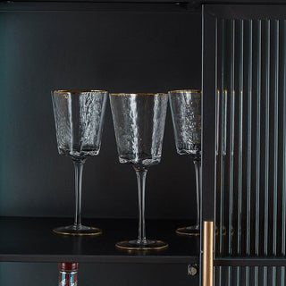 White Wine Glass with Gold Lip | Set of 4Oriana BHomewares